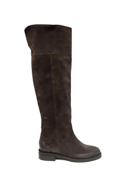 STIVALE ALTO AL GINOCCHIO CAMOCIO TESTA DI MORO 